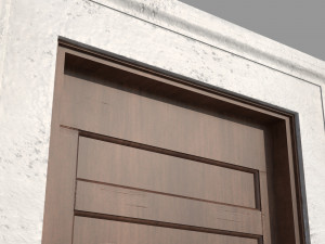 Wooden door 6 Modèle 3D