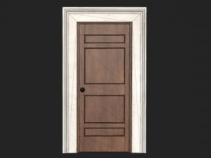 Wooden door 6 Modèle 3D