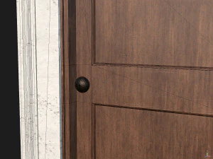 Wooden door 6 3D Model