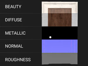 Wooden door 6 3D Model