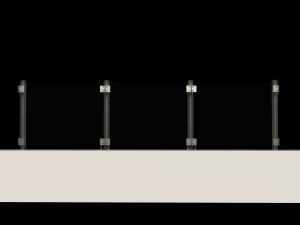 Glass railing 1 3D Model