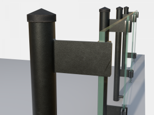 Glass railing 1 3D Model