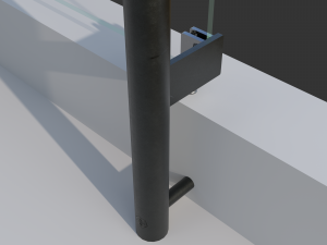 Glass railing 1 3D Model