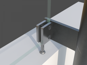Glass railing 1 3D Model