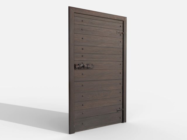 Wooden door 7 Modelo 3D .c4d .max .obj .3ds .fbx .stl .blend 