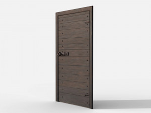 Wooden door 7 Modelo 3D