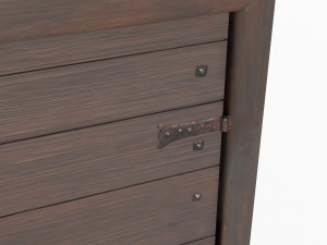 Wooden door 7 Modelo 3D