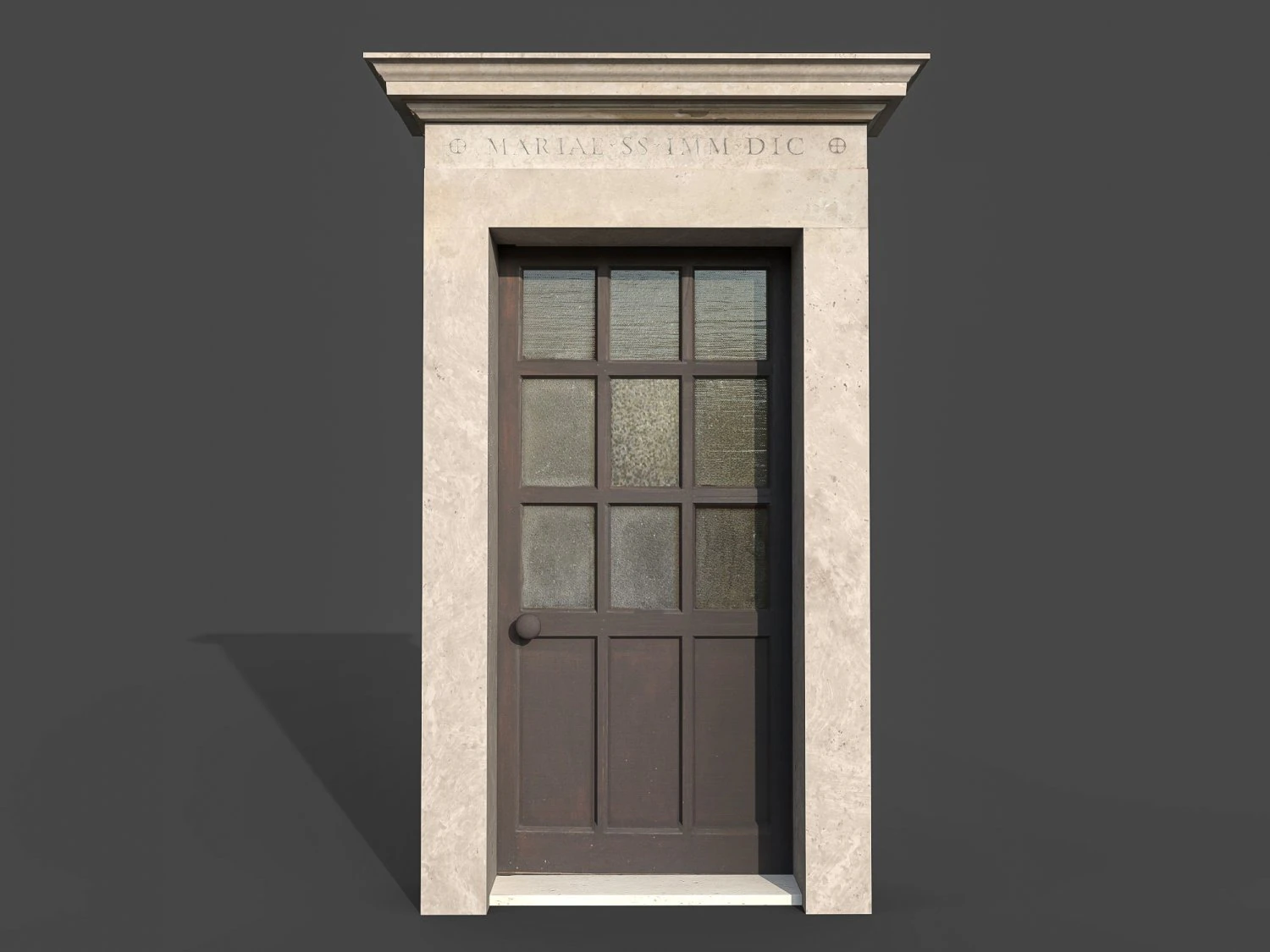 Wooden door 8 3D Model .c4d .max .obj .3ds .fbx .stl .blend 