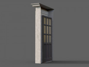 Wooden door 8 Modèle 3D