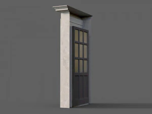 Wooden door 8 3D Model