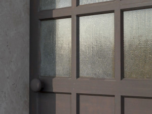 Wooden door 8 Modèle 3D