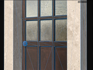 Wooden door 8 Modèle 3D