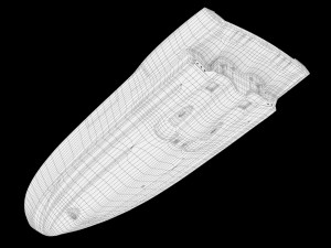 Yacht hull highpoly 3D Модель