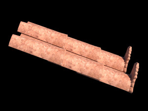 Roman roof tiles 3D Модель
