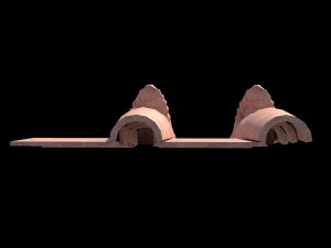 Roman roof tiles 3D Модель