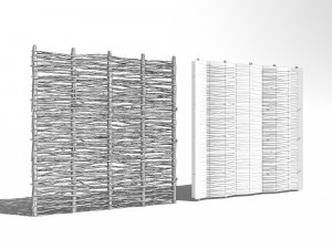 Wicker divider 2 LODs 3D Модель