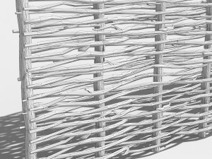 Wicker divider 2 LODs 3D Модель