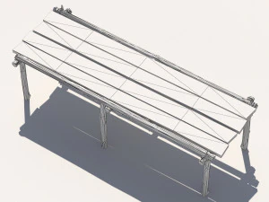 Wooden table 1 3D Model