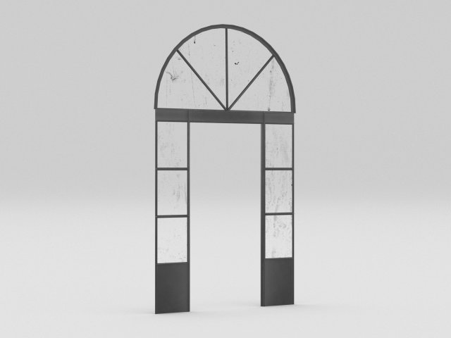 Iron door 2 Model 3D .c4d .max .obj .3ds .fbx .stl .blend 
