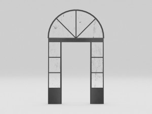 Iron door 2 Model 3D