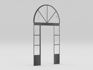 Iron door 2 Model 3D