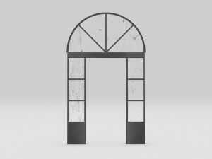 Iron door 2 Model 3D