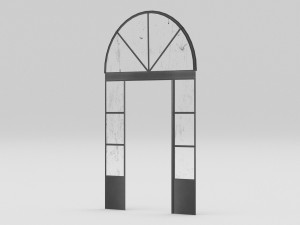 Iron door 2 Model 3D