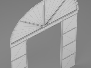 Iron door 2 Model 3D