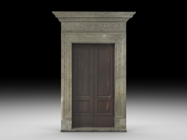 Wooden door 9 3D Model .c4d .max .obj .3ds .fbx .stl .blend 
