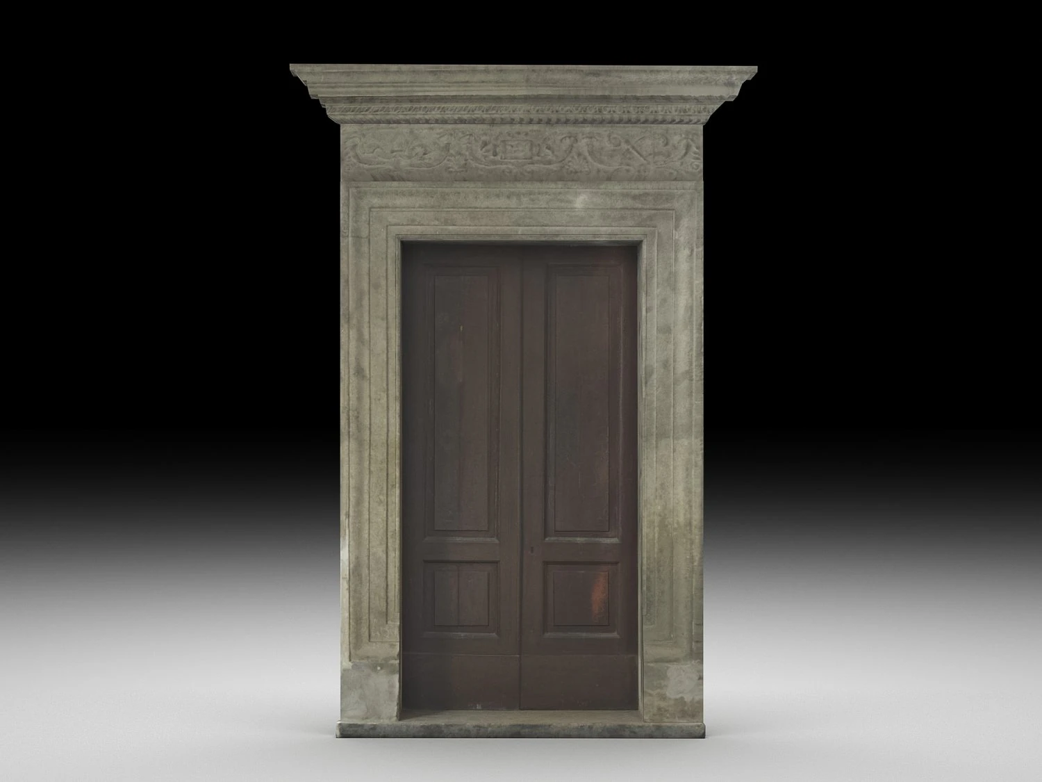 Wooden door 9 3D Model .c4d .max .obj .3ds .fbx .stl .blend