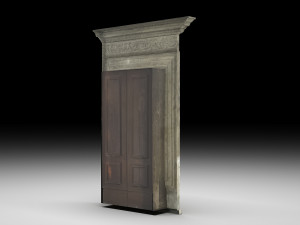Wooden door 9 3D Model