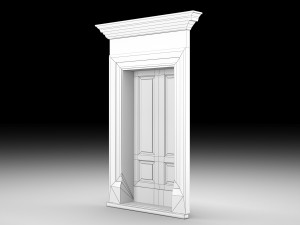 Wooden door 9 3D Model