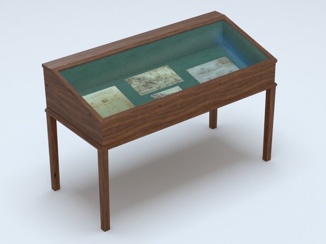 Exibition case 1 3D Модель .c4d .max .obj .3ds .fbx .stl .blend 