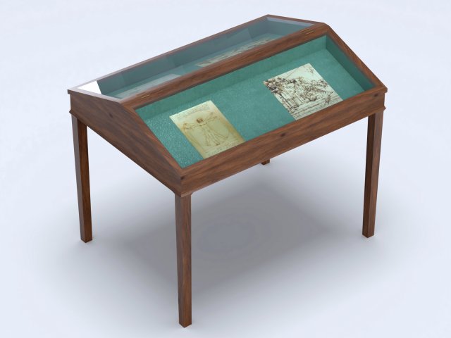 Exhibition case 2 3D Модель .c4d .max .obj .3ds .fbx .stl .blend 