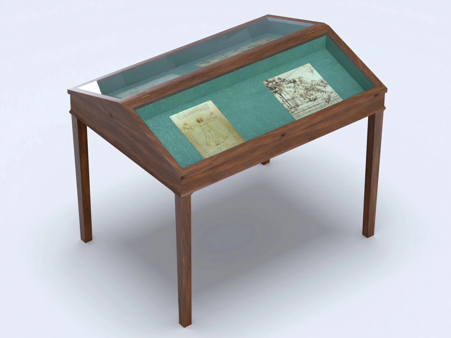 Exhibition case 2 3D Model .c4d .max .obj .3ds .fbx .stl .blend 
