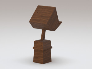 Antique wooden lectern 1 Model 3D