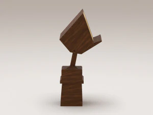 Antique wooden lectern 1 3D Model