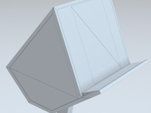 Antique wooden lectern 1 Model 3D