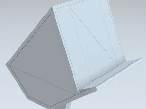 Antique wooden lectern 1 3D Model