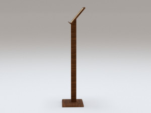 Antique wooden lectern 2 Modèle 3D