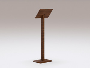 Antique wooden lectern 2 Modèle 3D