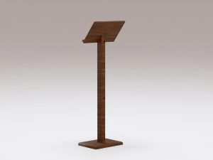 Antique wooden lectern 2 3D Model