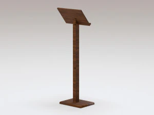 Antique wooden lectern 2 3D Model
