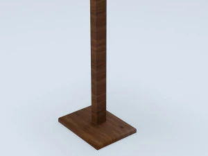 Antique wooden lectern 2 3D Model