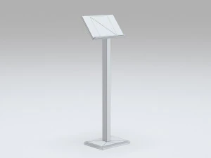 Antique wooden lectern 2 3D Model