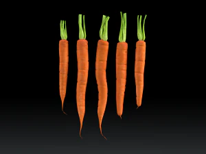 Cenouras Modelo 3D