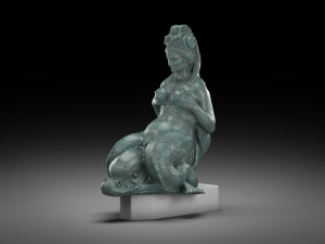 Mermaid aged bronze Modèle 3D