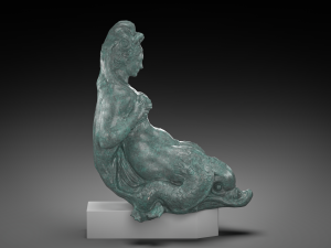 Mermaid aged bronze Modèle 3D
