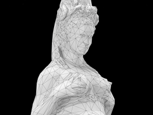 Mermaid aged bronze Modèle 3D