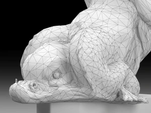 Mermaid aged bronze 3D Model